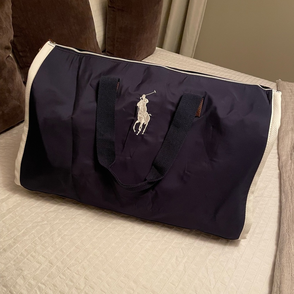 Ralph Lauren Duffle Bag and Garment Bag.